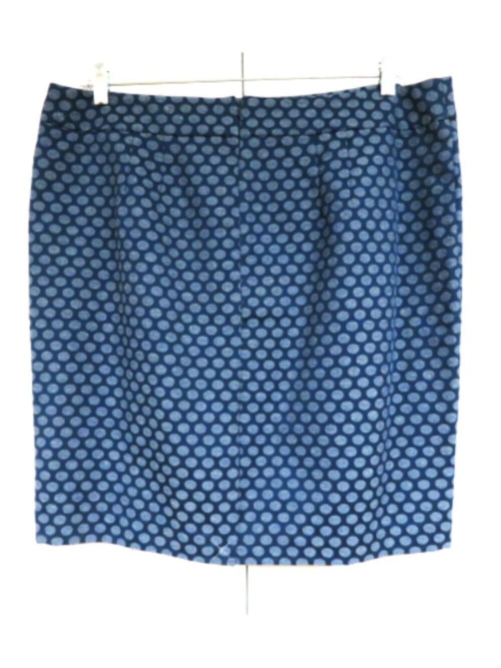 New! Ann Taylor LOFT Blue Dotted Pencil Skirt Size 16 - Picture 3 of 6